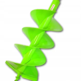 Świder glebowy 400 mm H podwójny ślimak – do wiertnic spalinowych i prac ogrodowych