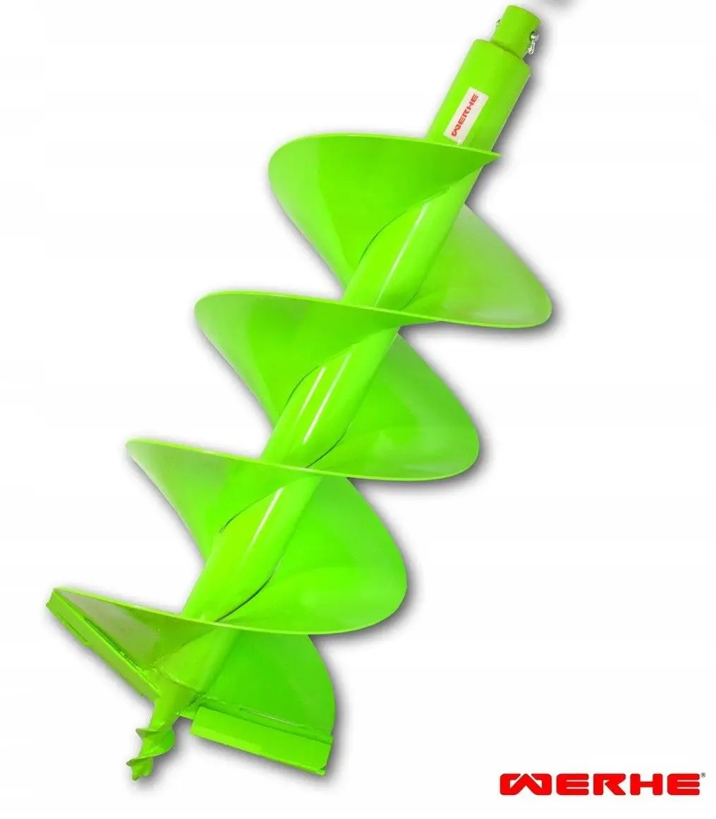 Świder glebowy 400 mm H podwójny ślimak – do wiertnic spalinowych i prac ogrodowych