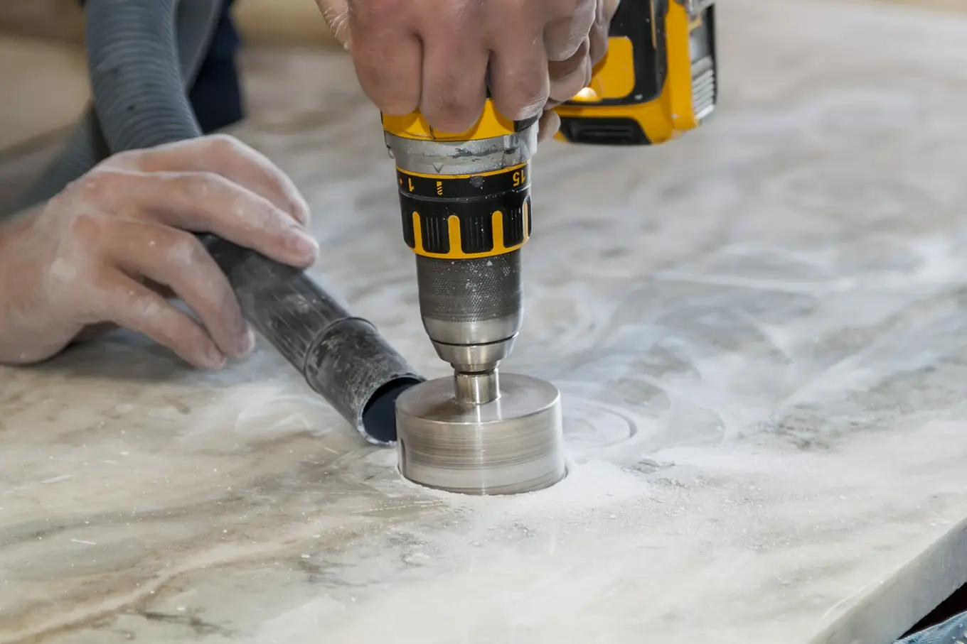 wiercenie w marmurze