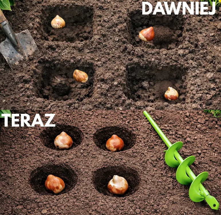 Świder do gleby 46x370 mm - wąskie otwory pod rośliny, słupki i instalacje - obrazek 5