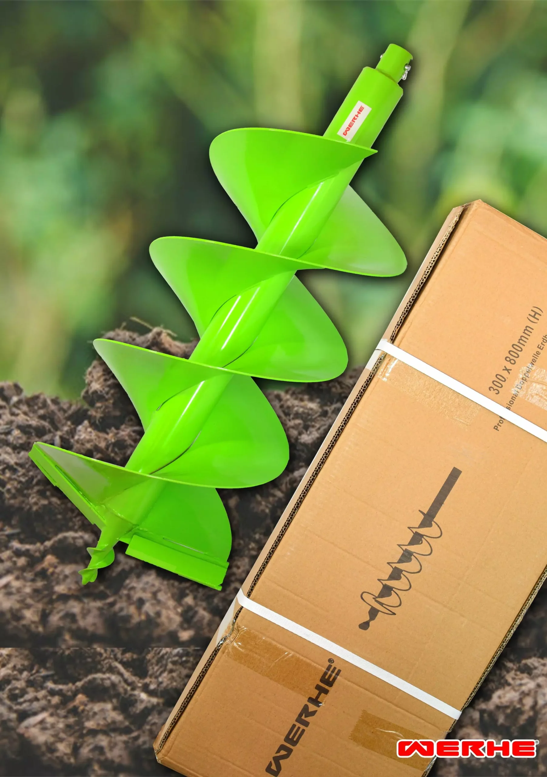 Profesjonalne wiertło do gleby 300 mm premium podwójnie plecione - obrazek 3