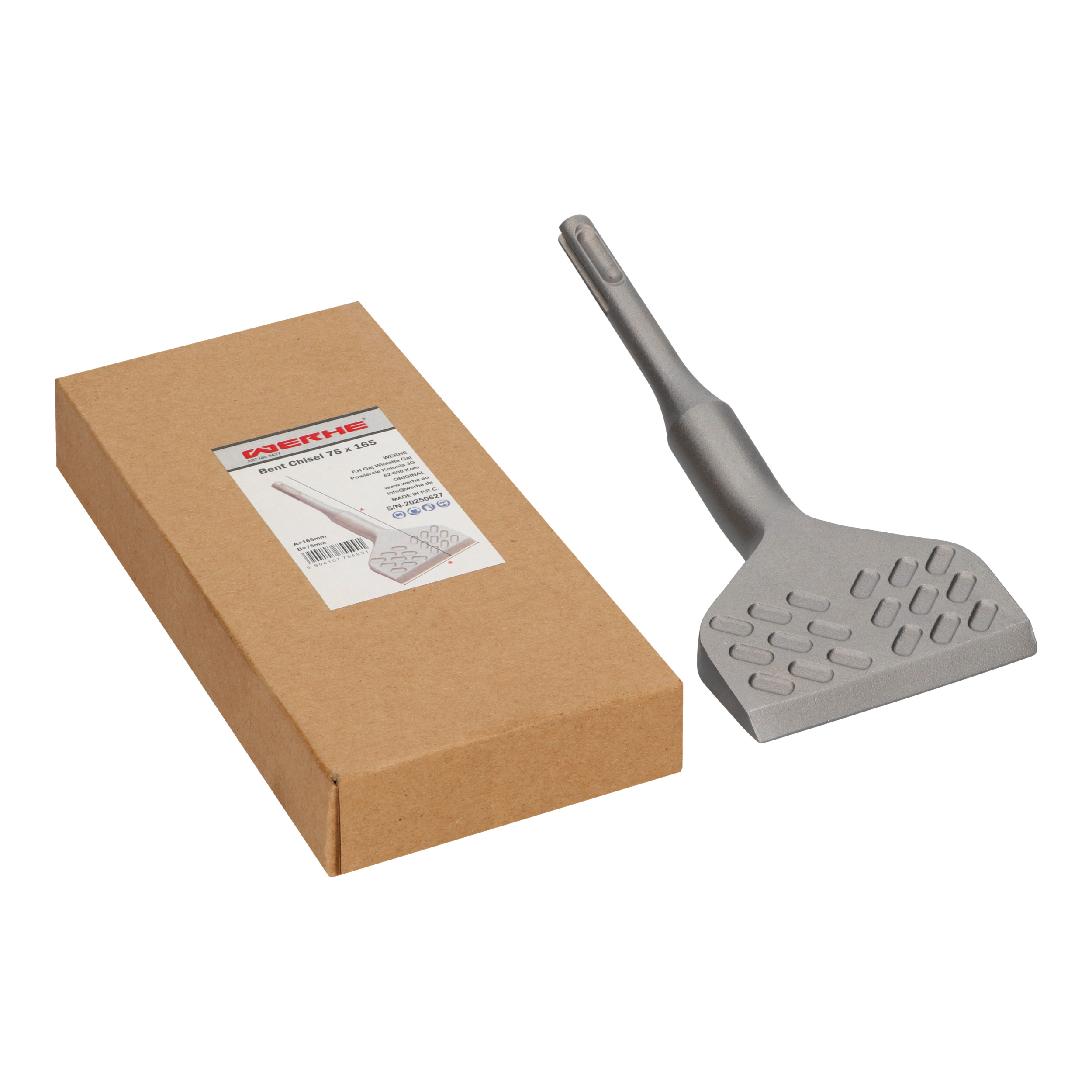 Dłuto łopatkowe zgięte SDS Plus 75 mm – ergonomiczne skuwanie i czyszczenie powierzchni - obrazek 5